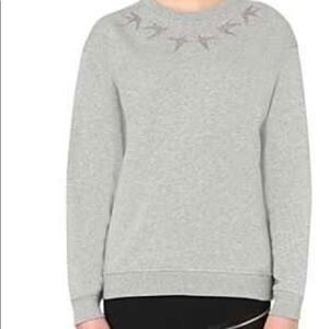 Alexander McQueen McQ Glitter Swallow Sweatshirt
